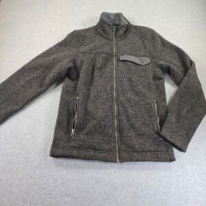 Marmot Men's Fleece Jacket Charcoal Gray Full Zip Pockets Size S